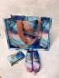 Preview: Outdoorstoff Flowing Bloom Marbels in blau/lila Töne by Swafing von Sarah Mariam